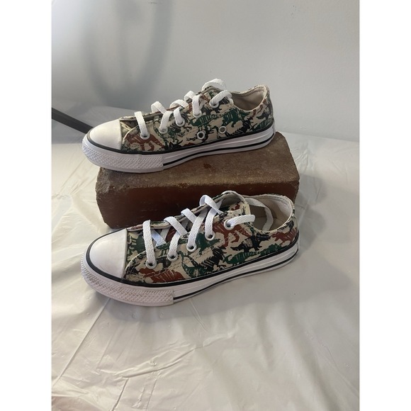 Converse Other - Unisex Converse All*Star Camo Dinosaur Low Top Tennis Shoes-Size Children's‎ 12